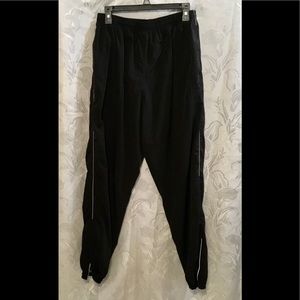 UMBRO Black Athletic Joggers  Nylon Pants